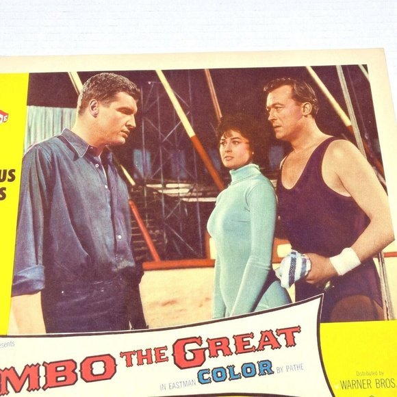 Set of 3 Bimbo the GREAT 1961 Warner Bros Lobby Card Movie Circus Claus Holm - Picture 11 of 12